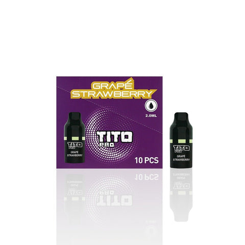 Tito Pro Replacement Disposable Vape Pods Box of 10 - Vapeshopdistro