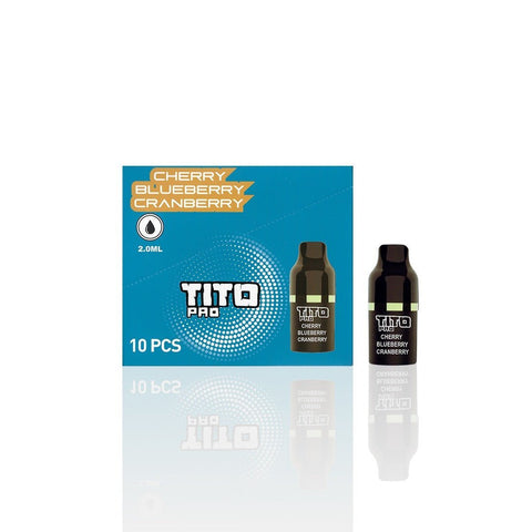 Tito Pro Replacement Disposable Vape Pods Box of 10 - Vapeshopdistro