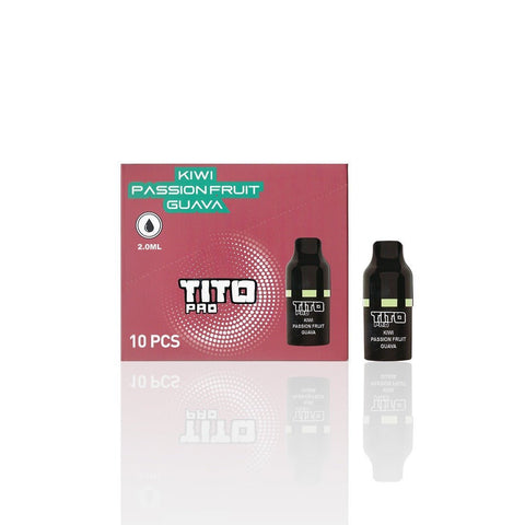 Tito Pro Replacement Disposable Vape Pods Box of 10 - Vapeshopdistro