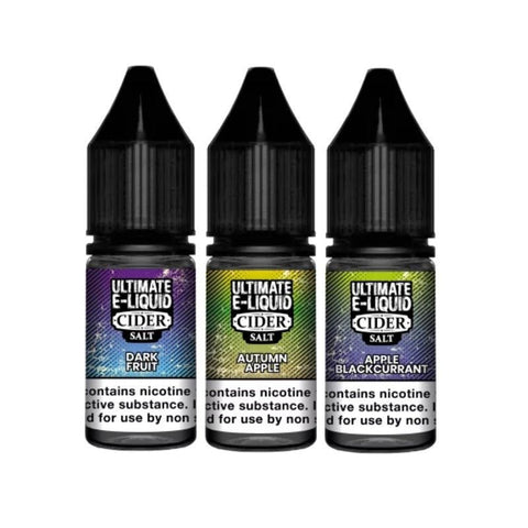 Ultimate E-Liquid Cider 10ML Nic Salt (Pack of 10) - Vapeshopdistro