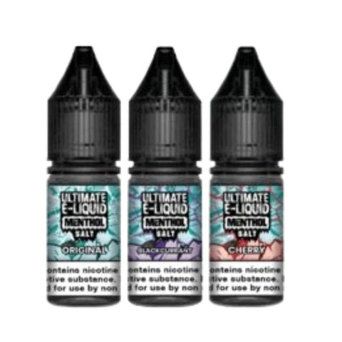 Ultimate E-Liquid Menthol 10ML Nic Salt (Pack of 10) - Vapeshopdistro