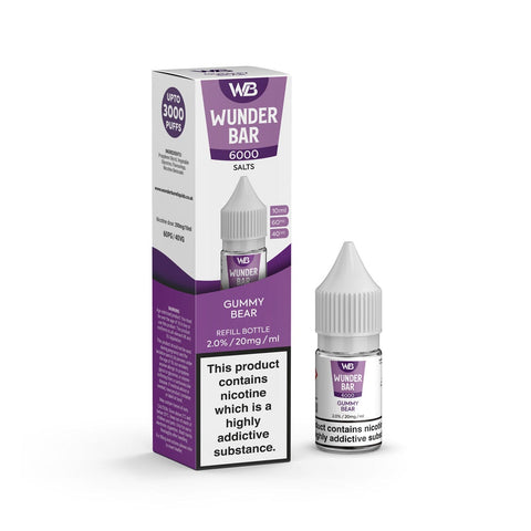 Wundar Bar 6000 Nic Salt 10ml - Box of 10 - Vapeshopdistro