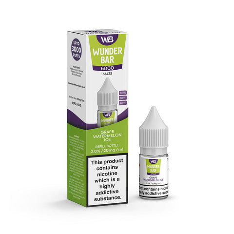 Wundar Bar 6000 Nic Salt 10ml - Box of 10 - Vapeshopdistro