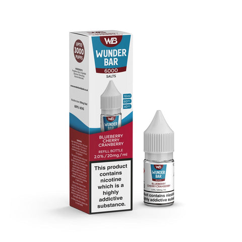 Wundar Bar 6000 Nic Salt 10ml - Box of 10 - Vapeshopdistro