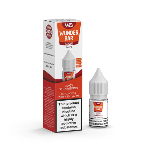 Wundar Bar 6000 Nic Salt 10ml - Box of 10 - Vapeshopdistro