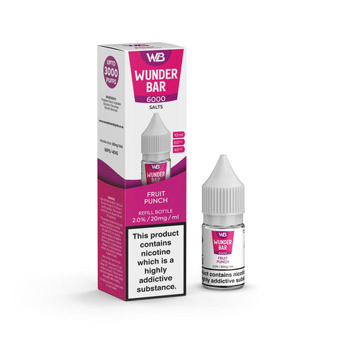Wundar Bar 6000 Nic Salt 10ml - Box of 10 - Vapeshopdistro