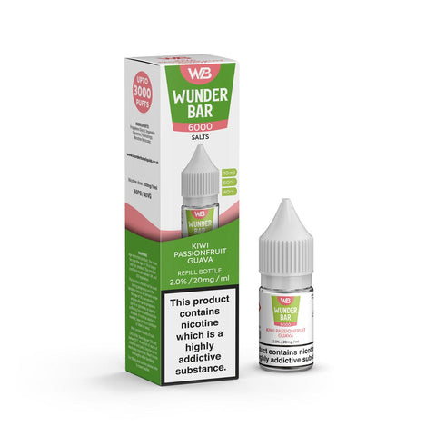 Wundar Bar 6000 Nic Salt 10ml - Box of 10 - Vapeshopdistro